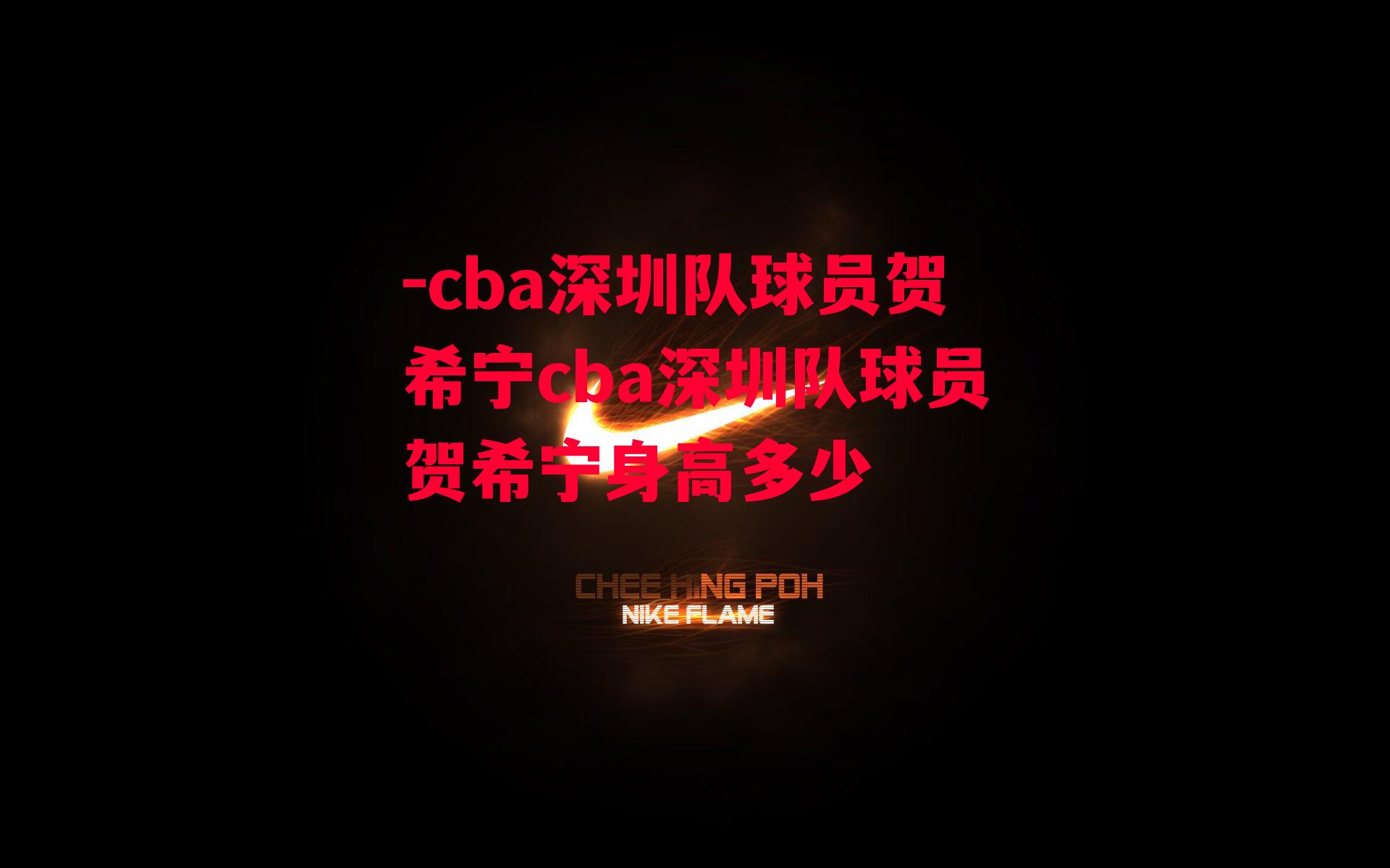 -cba深圳队球员贺希宁cba深圳队球员贺希宁身高多少